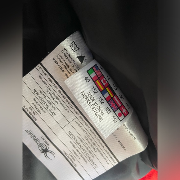 Spyder Snowboarding Jacket Red kids 14 - Picture 7 of 11